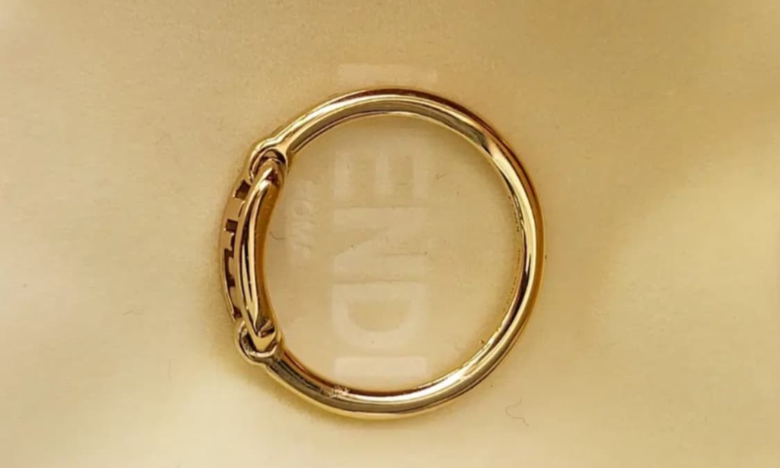 [정품] 펜디 F로고 로마 각인 오로 컬러 링 55 상품이미지2