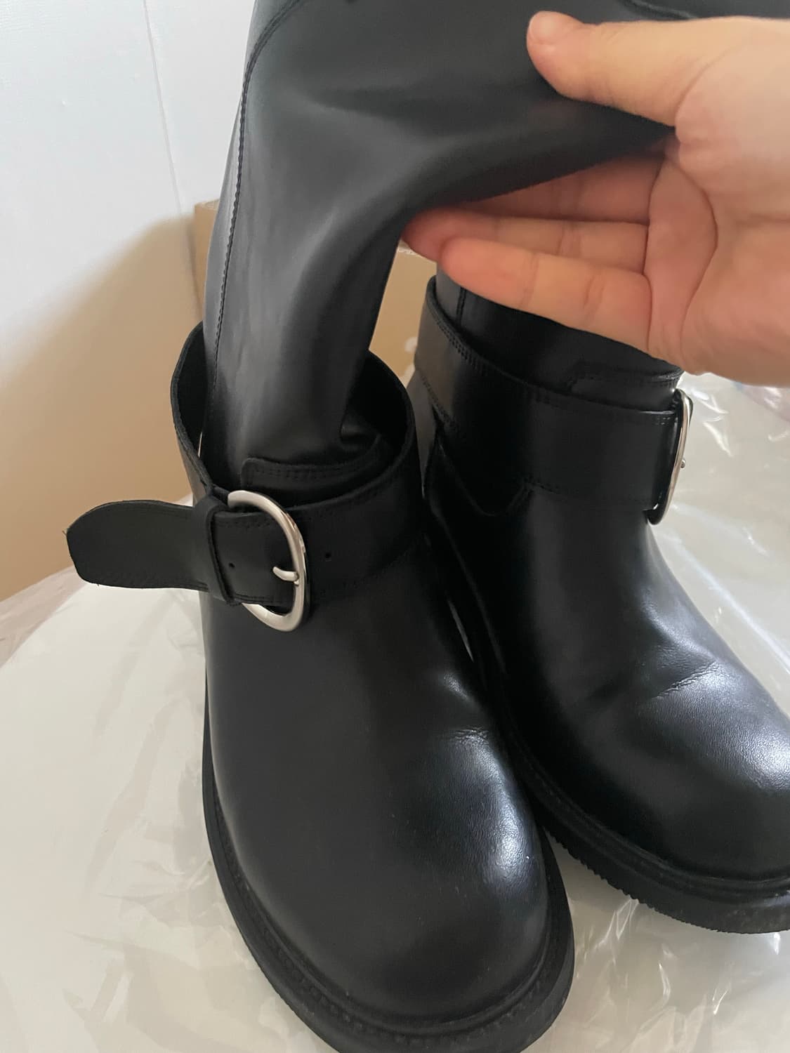 더버터크림 Belle leather half boots 상품이미지7