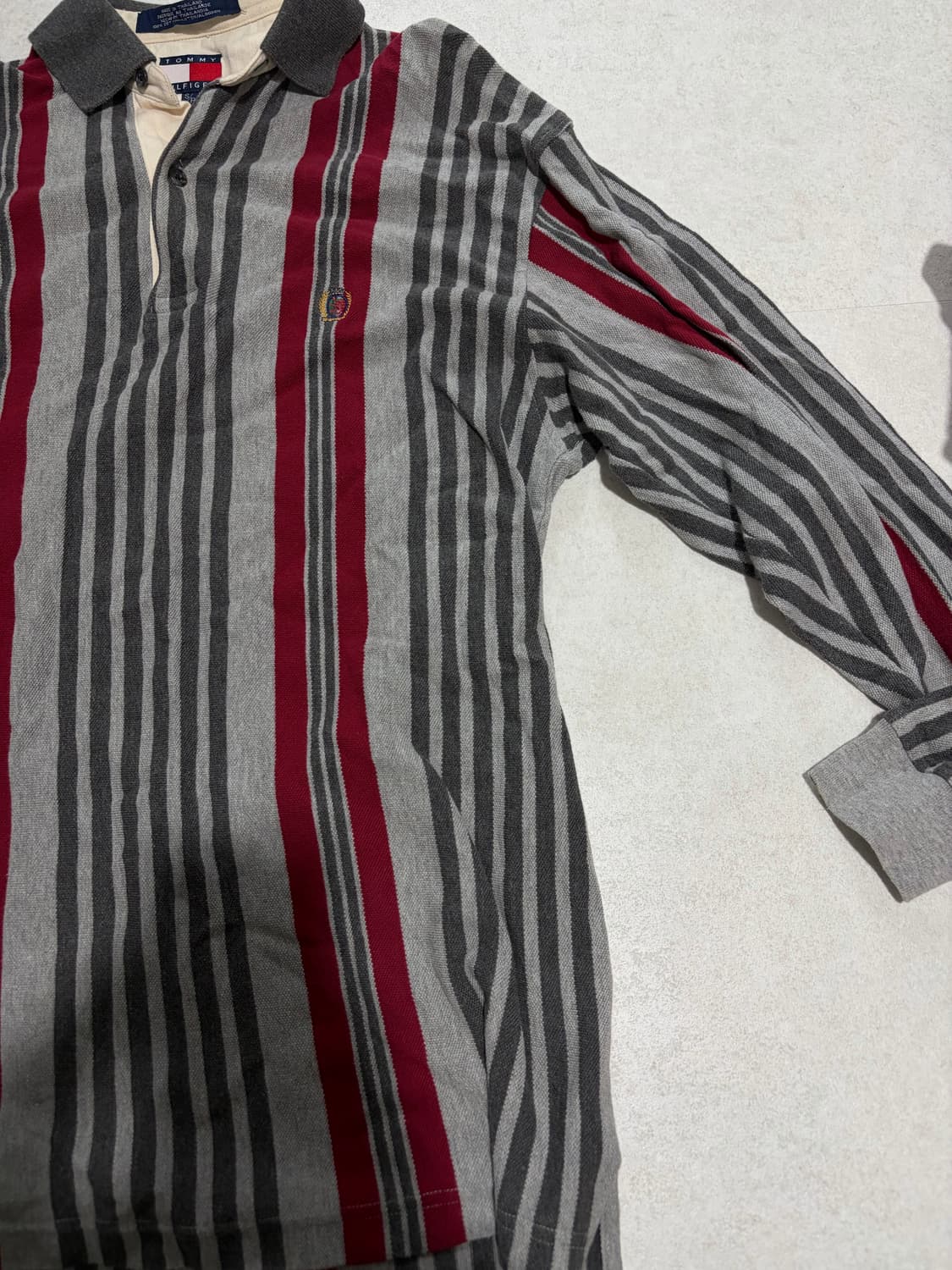 타미힐피거 올드스쿨 슬림핏 카라 긴팔티 95-100 상품이미지4