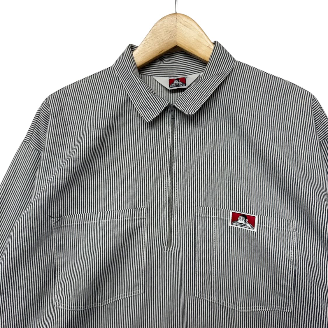 벤데이비스 스트라이프 투포켓 아노락 자켓 상품이미지2