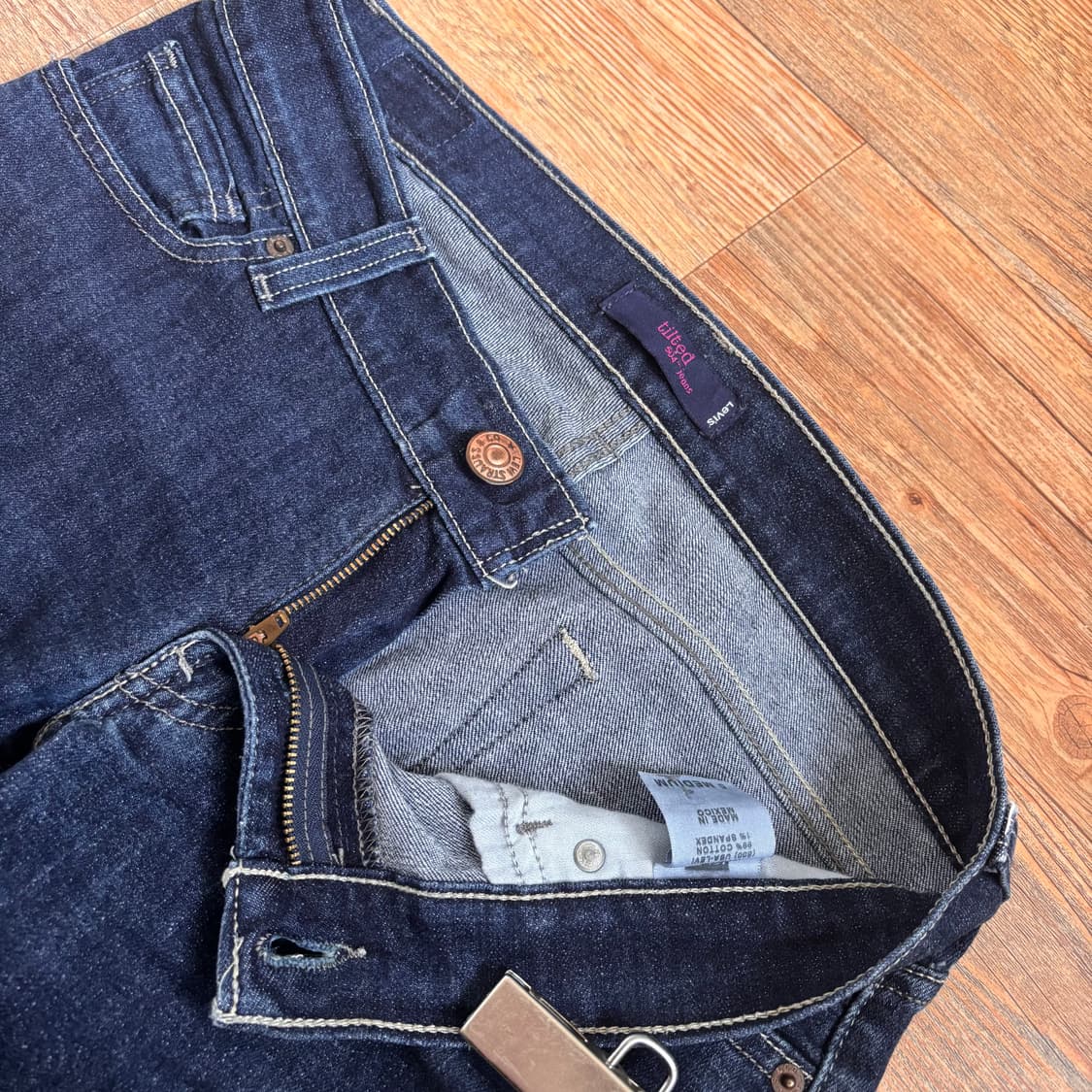 리바이스 28 청바지 진청 스판 데님 504 미국 수입 정품 상품이미지3