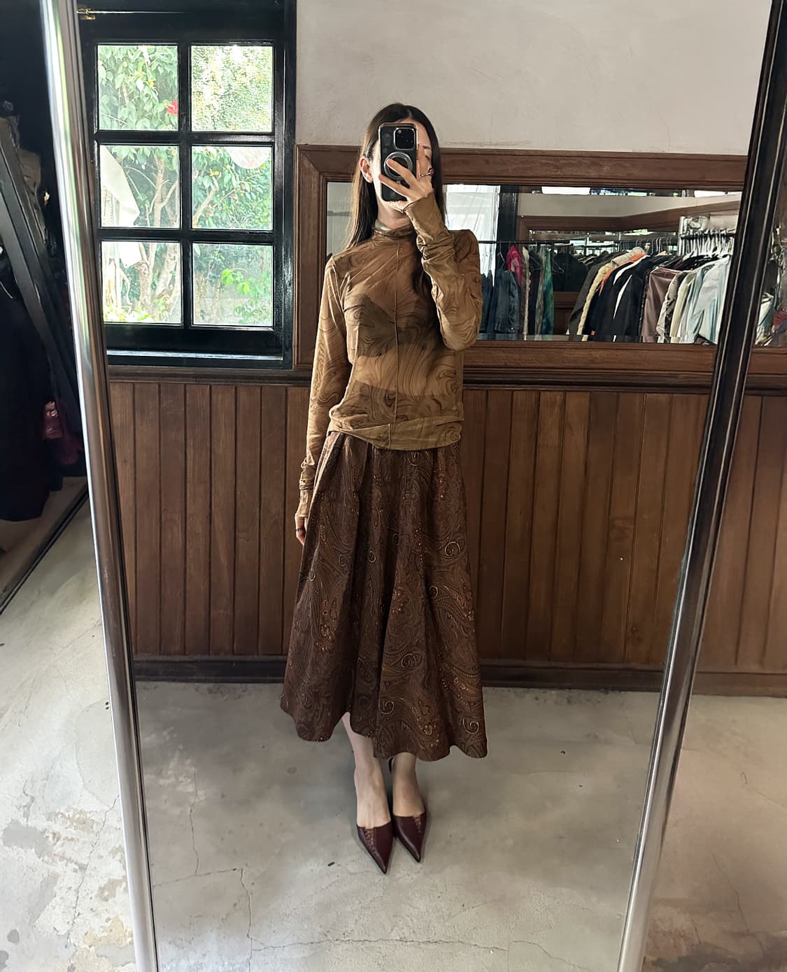 JPV paisley flare skirt 상품이미지2