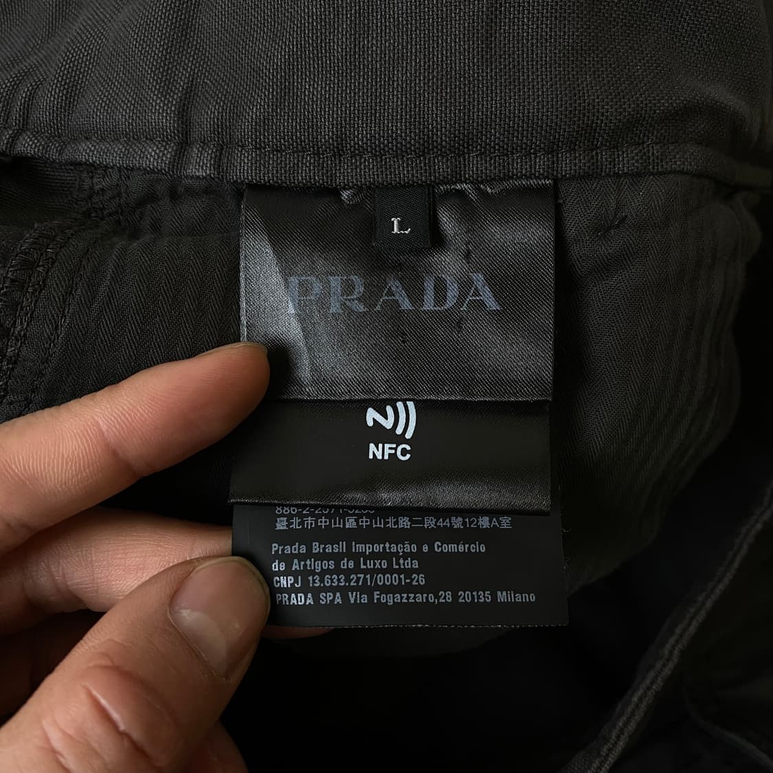 [L] 프라다 코튼 카고 팬츠 상품이미지8