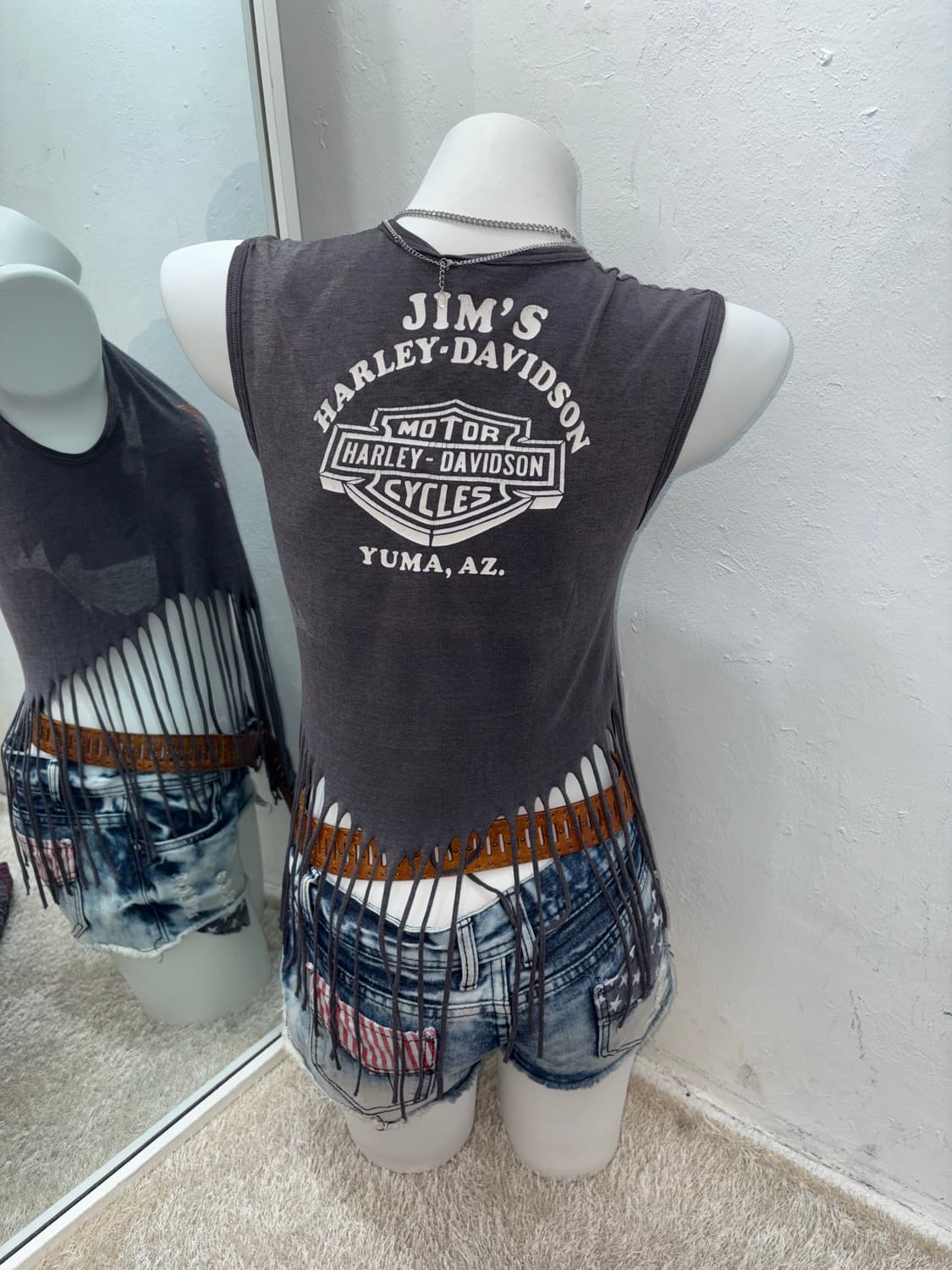Harley Davidson 85s 할리데이비슨 프린지 탱크탑 상품이미지2