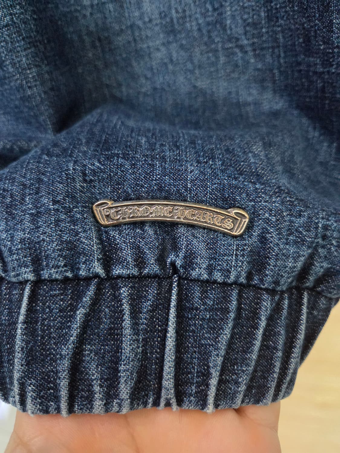 크롬하츠 트리플 화이트 레더패치 데님 아노락 후드(정품) 상품이미지7