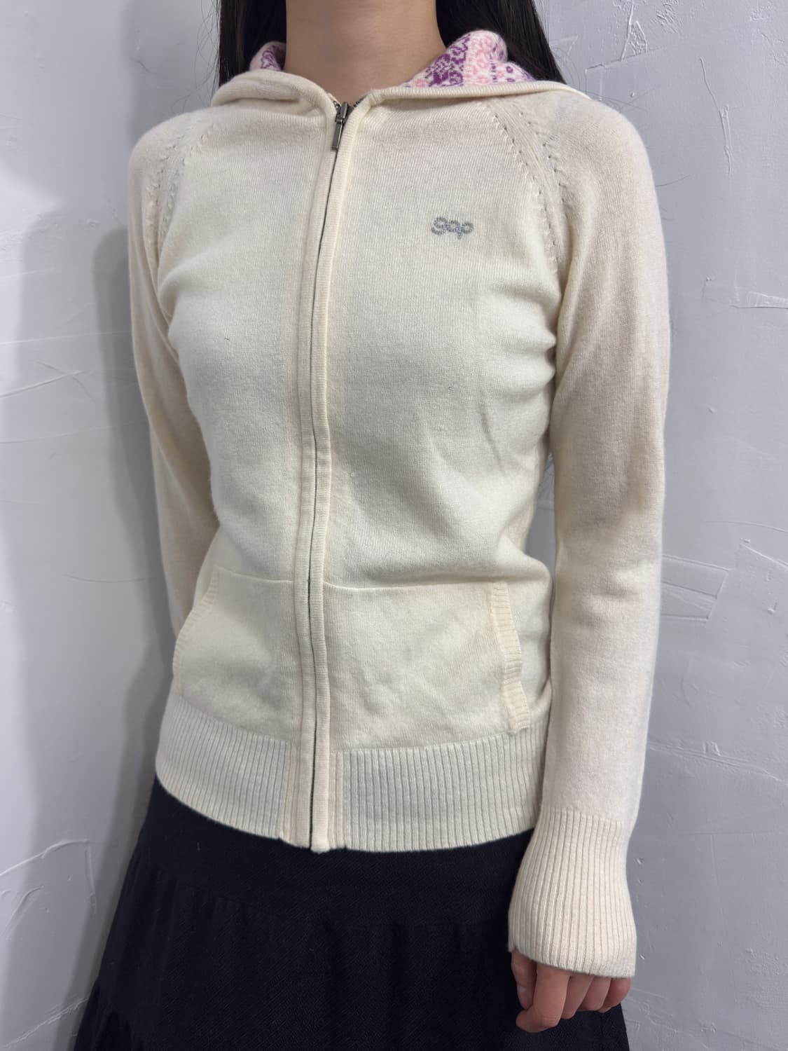 gap lambs wool hood zipup 상품이미지3