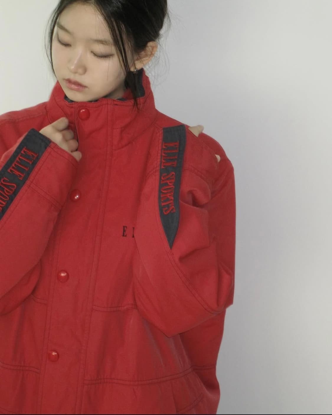 엘르 레드 패딩 상품이미지3