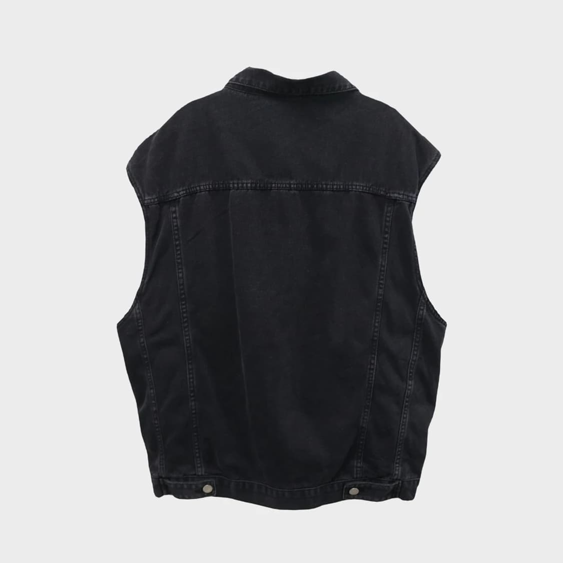 SPRAY 흑청 데님 베스트 61998 상품이미지2