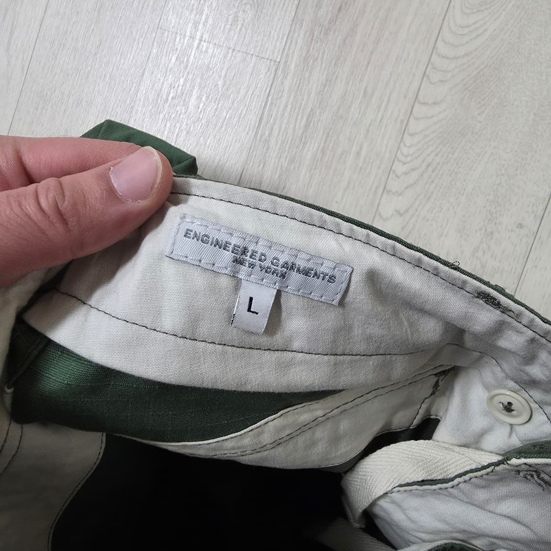 [L] 엔지니어드가먼츠 노르웨이지안 팬츠 올리브 코튼 립스탑 엔가 상품이미지7