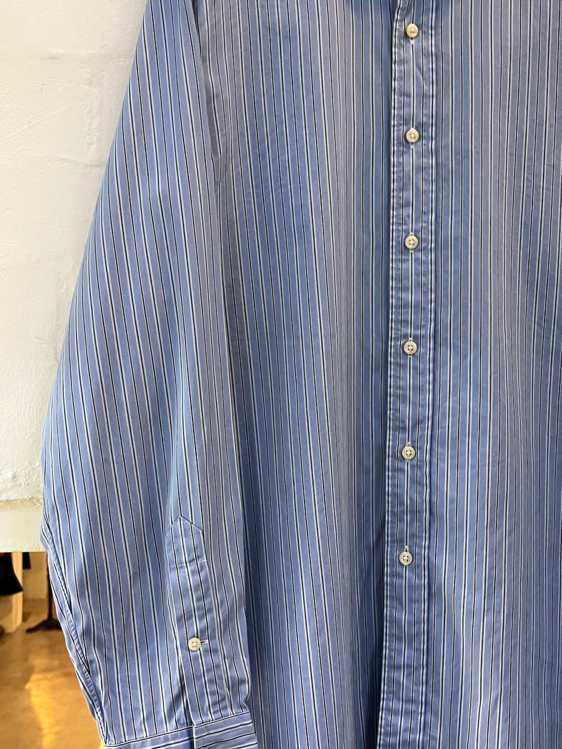 Polo by Ralph Lauren 블루 스트라이프 셔츠 L 상품이미지4