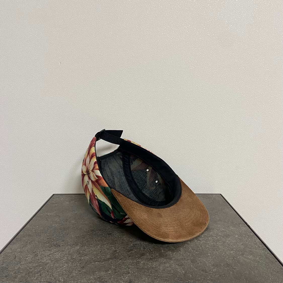 슈프림 스웨이드 바이저 플로랄 레드 박스로고 캠프캡 모자 상품이미지7