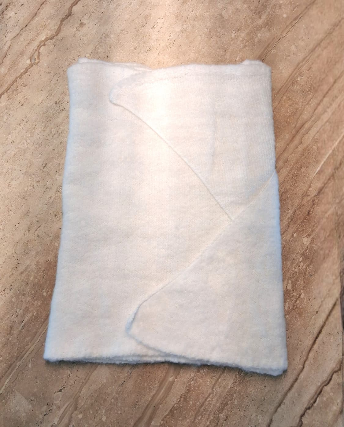 화이트 세미 부클 머플러(새상품) 상품이미지7