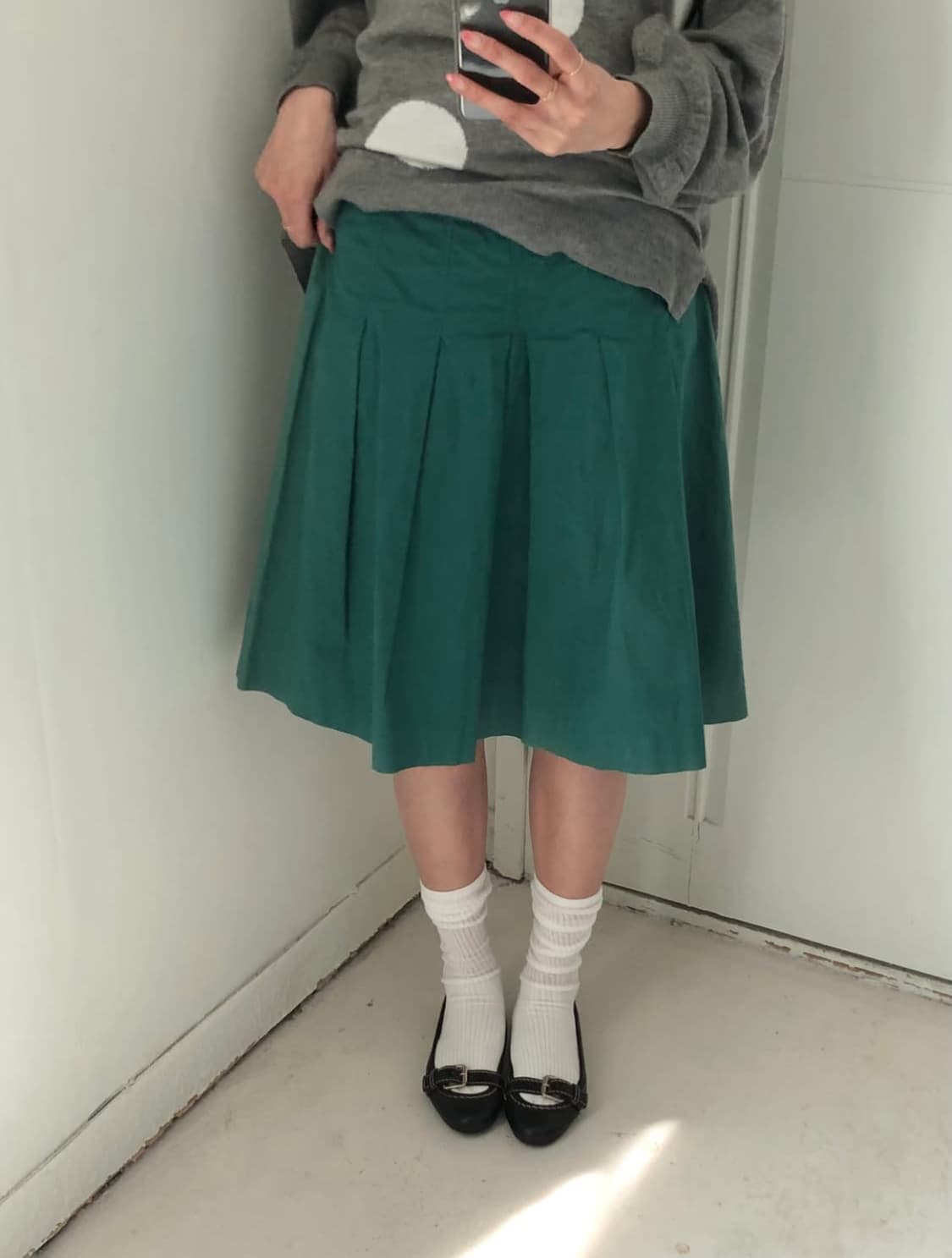 일본 빈티지 미디 스커트 상품이미지1