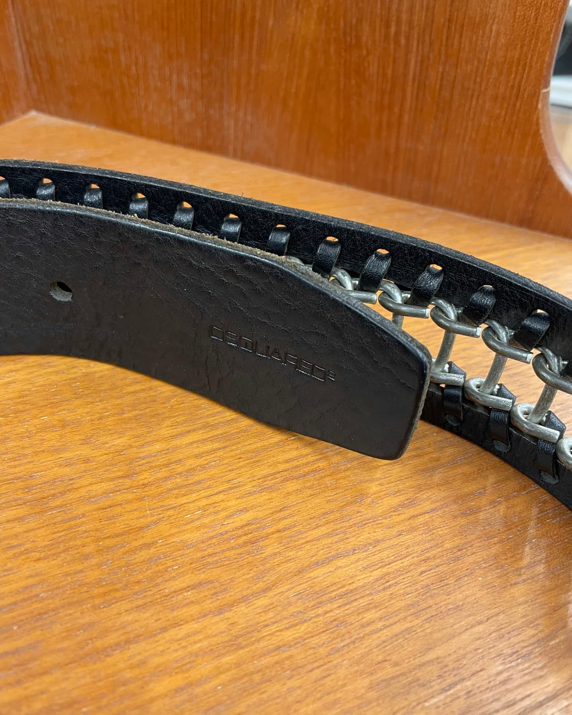 디스퀘어드2 메탈 체인 레더 벨트 상품이미지9