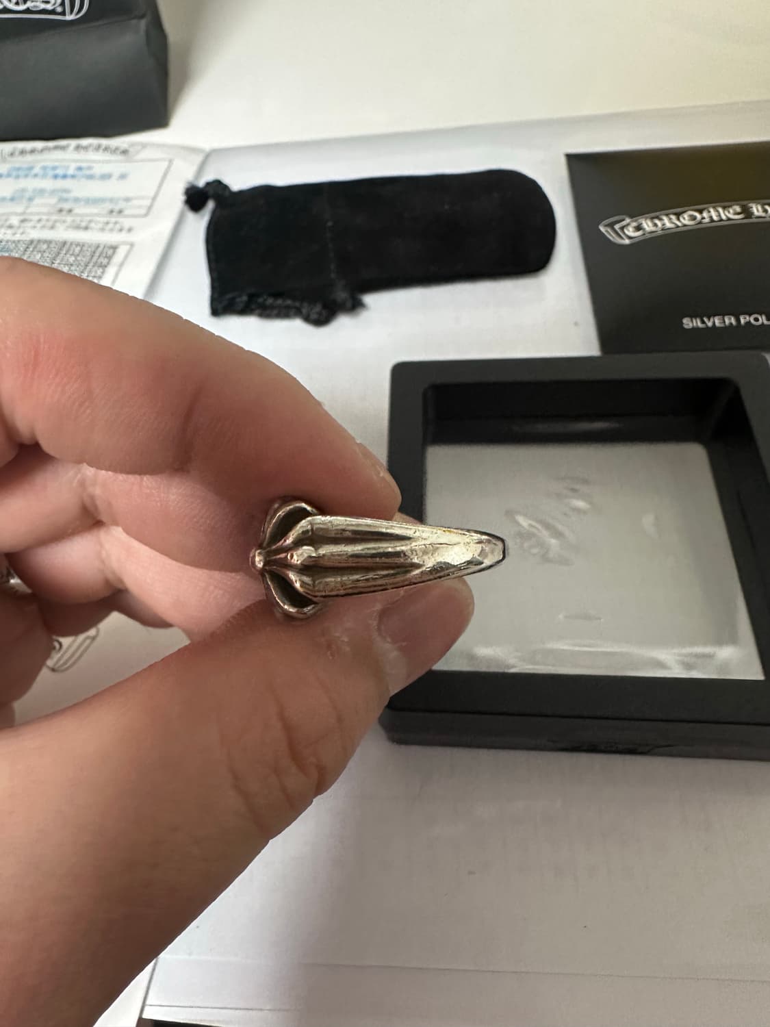 크롬하츠 컷아웃링 US7사이즈 상품이미지4