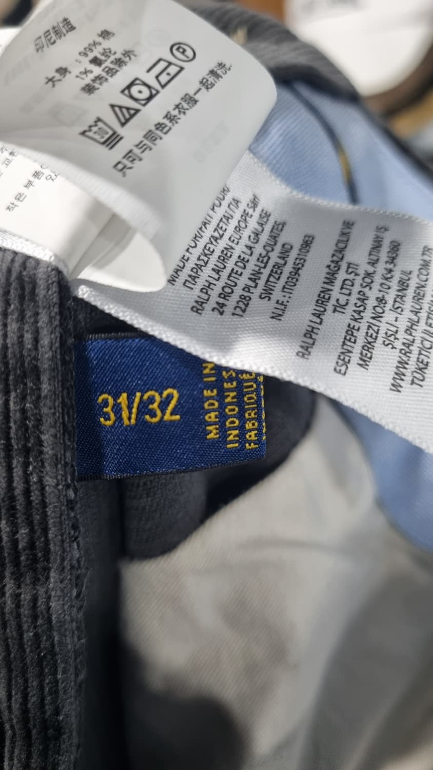 polo 슬림 스판 골덴 코듀로이바지 허리31~32 상품이미지6