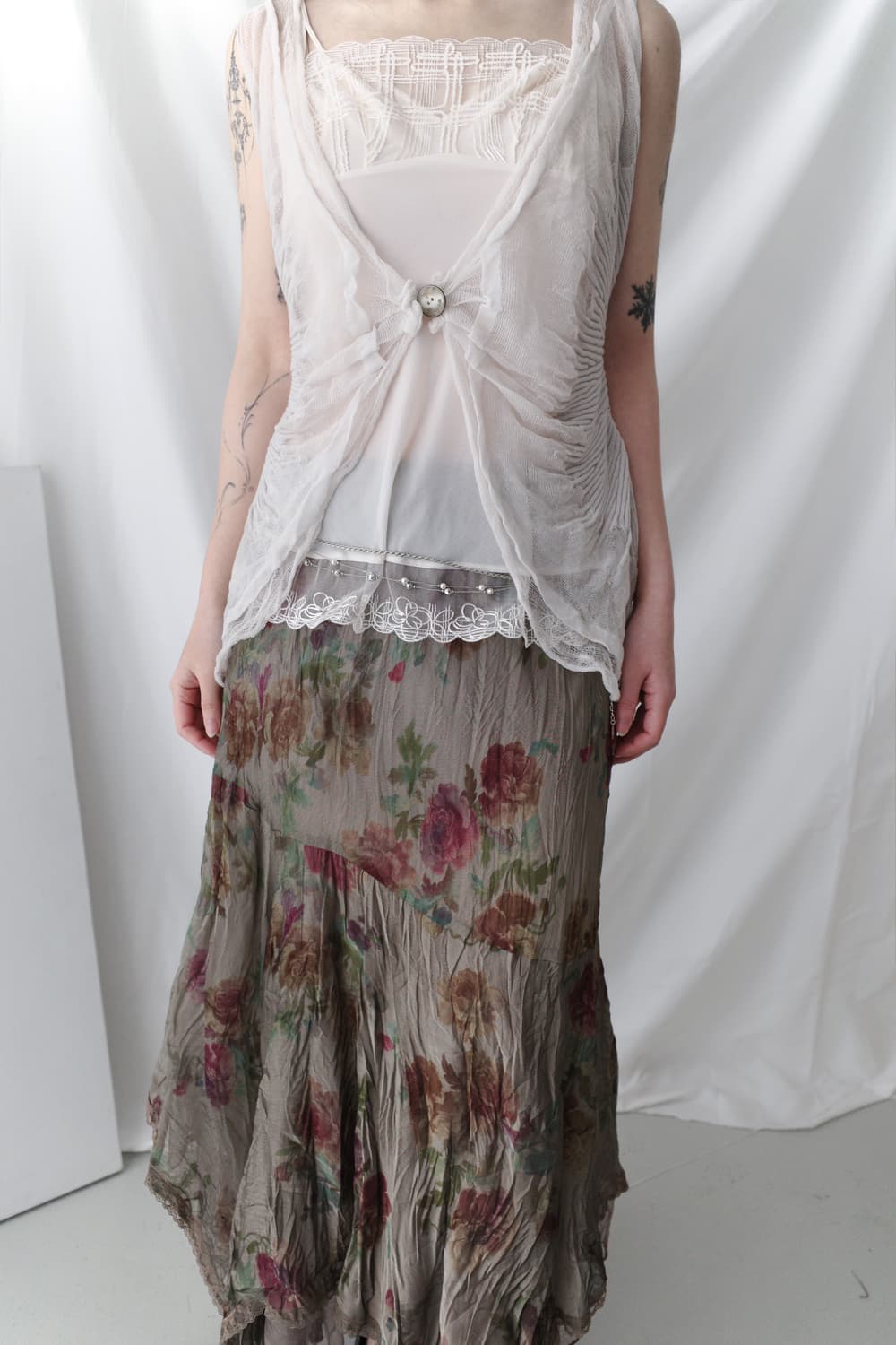 butterfly see-through sleeveless (set)  상품이미지9