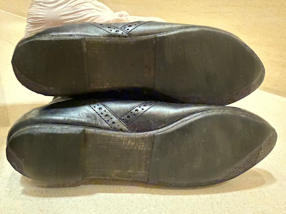 디젤 블랙 가죽 롱부츠 37 부츠 레더 워커 빈티지 여성부츠 플랫슈즈 상품이미지4