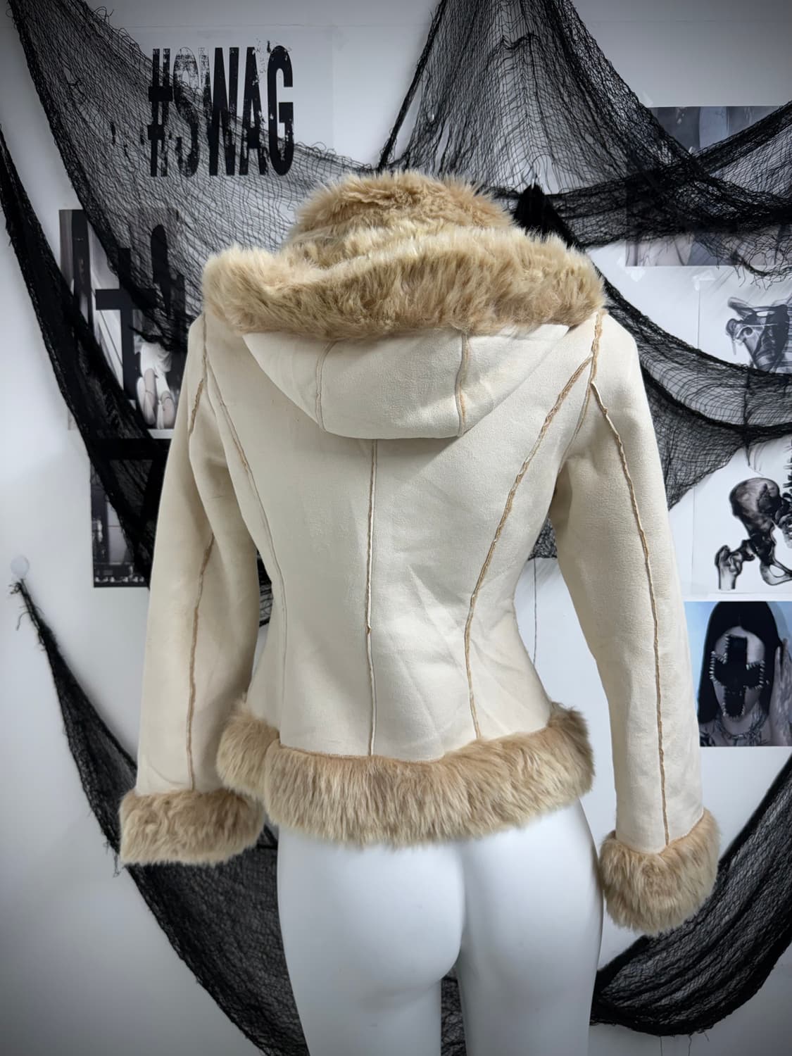 Fur detailed hoddie jacket 상품이미지2