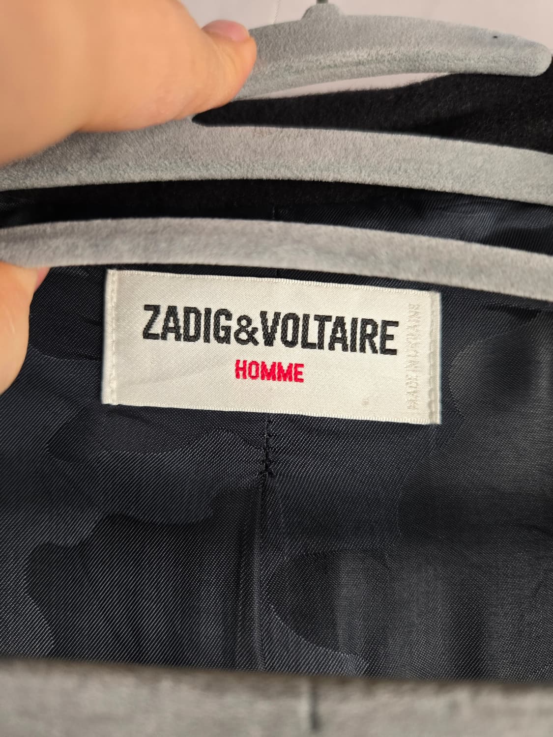 [무료배송]쟈딕앤볼테르 옴므 M 남성 울 혼방 3버튼 싱글 코트 블랙 상품이미지9