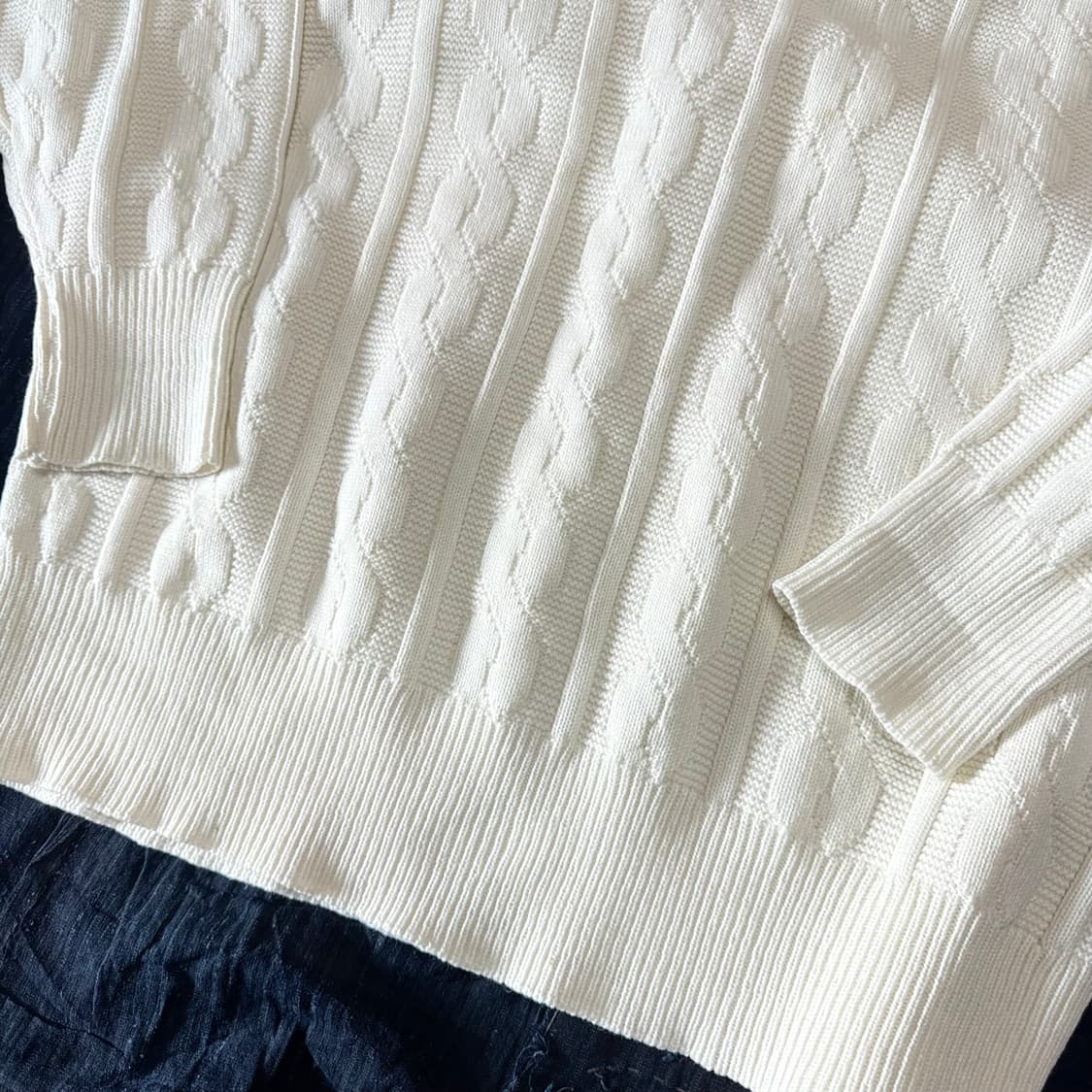 90‘s 폴로 랄프로렌 크리켓 울 스웨터 XL 상품이미지3