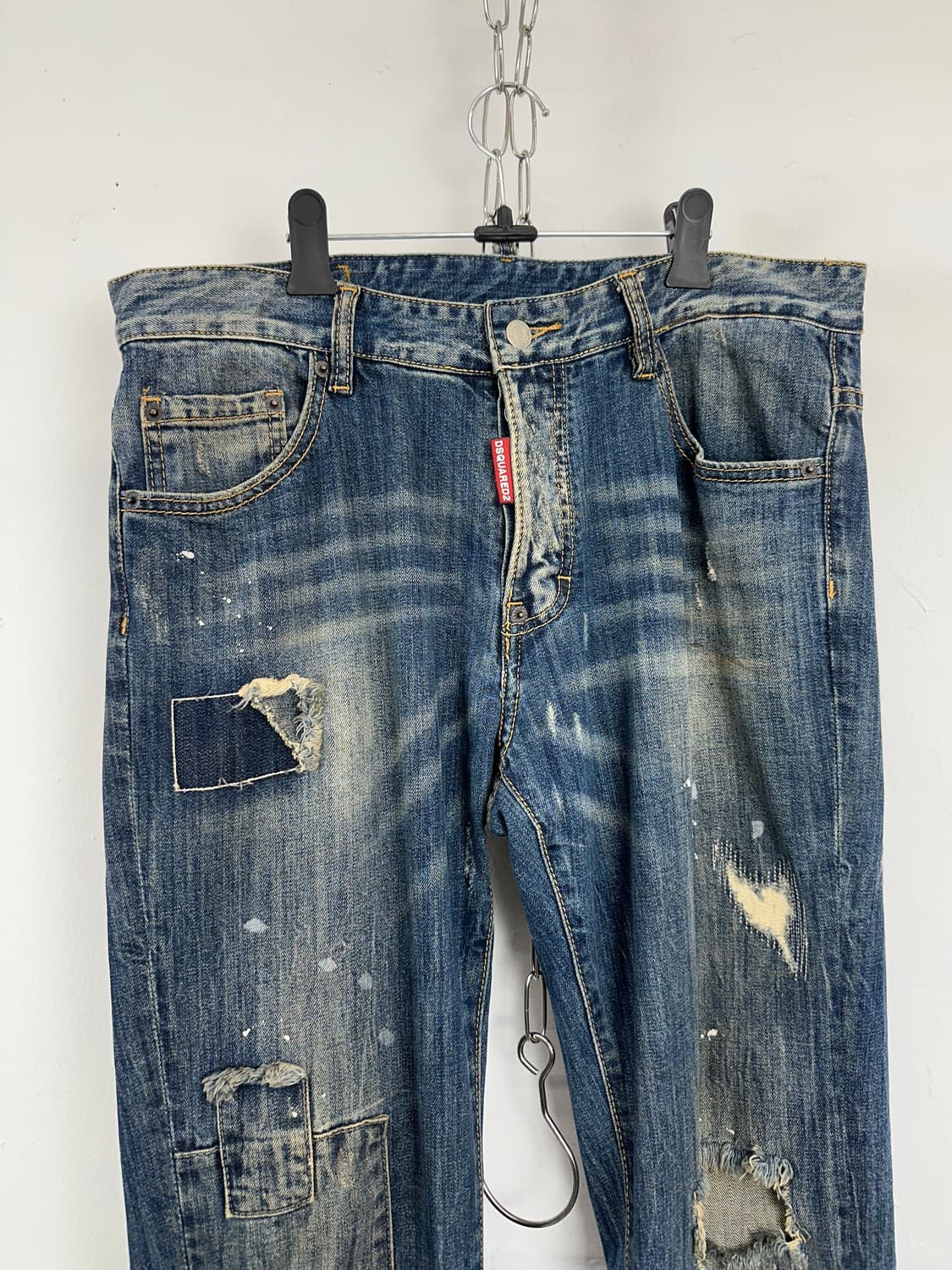 Dsquared2 Painted Patchwork Denim Pants 상품이미지6