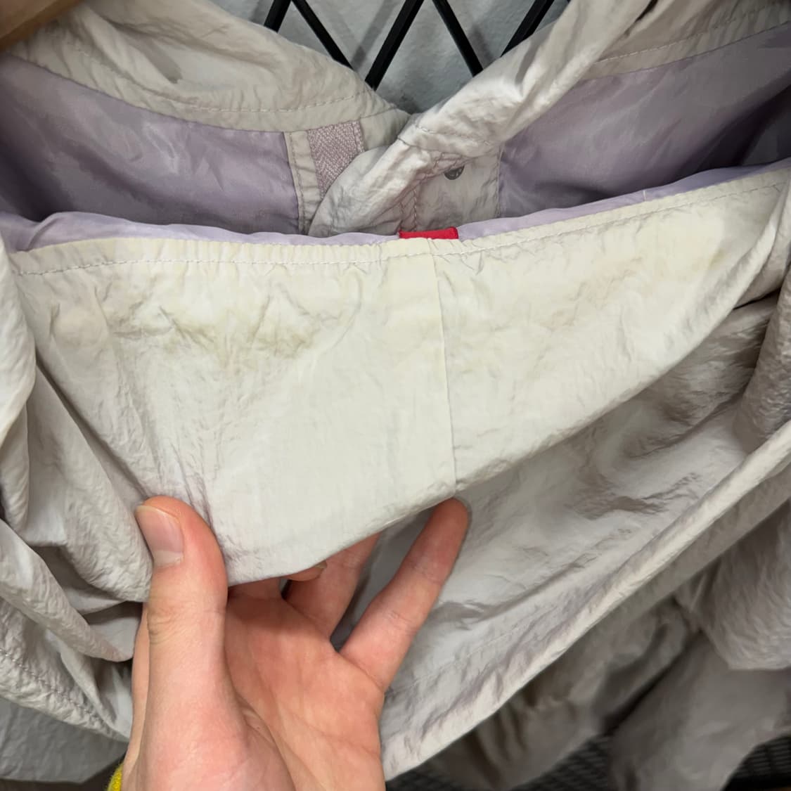 알파인더스트리 크롭 나일론 필드 자켓 전후면 스트링 포인트 그레이 상품이미지8