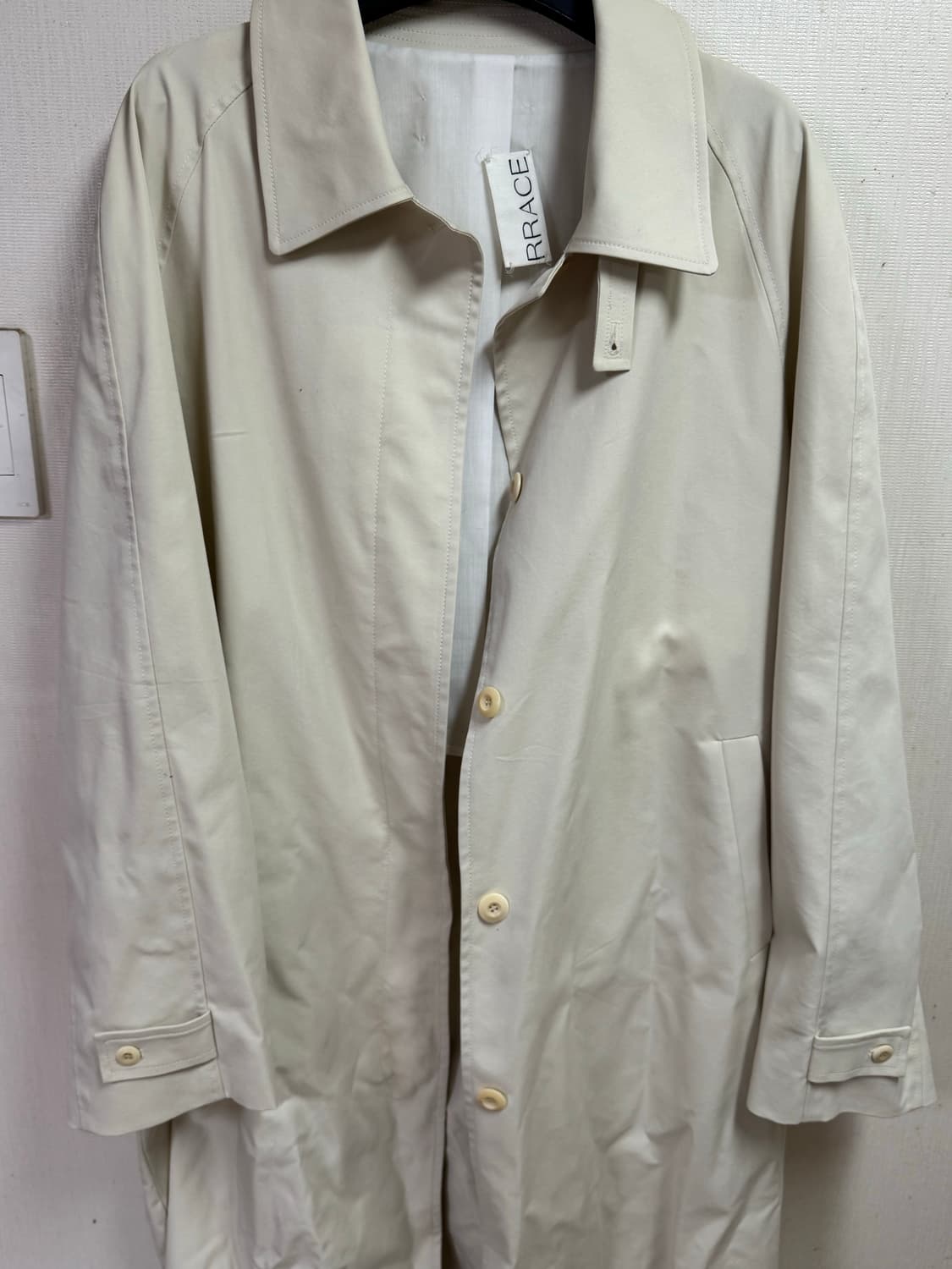 RRACE 아이보리 트렌치 코트 상품이미지1