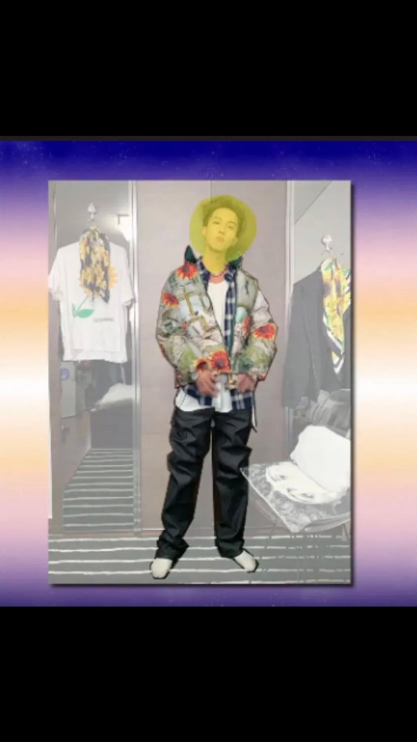 유쓰배쓰 해바라기 리버시블 패딩 상품이미지1