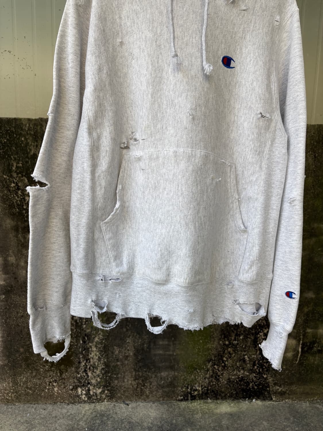 챔피온 리버스위브 디스트레스드 후드 상품이미지5