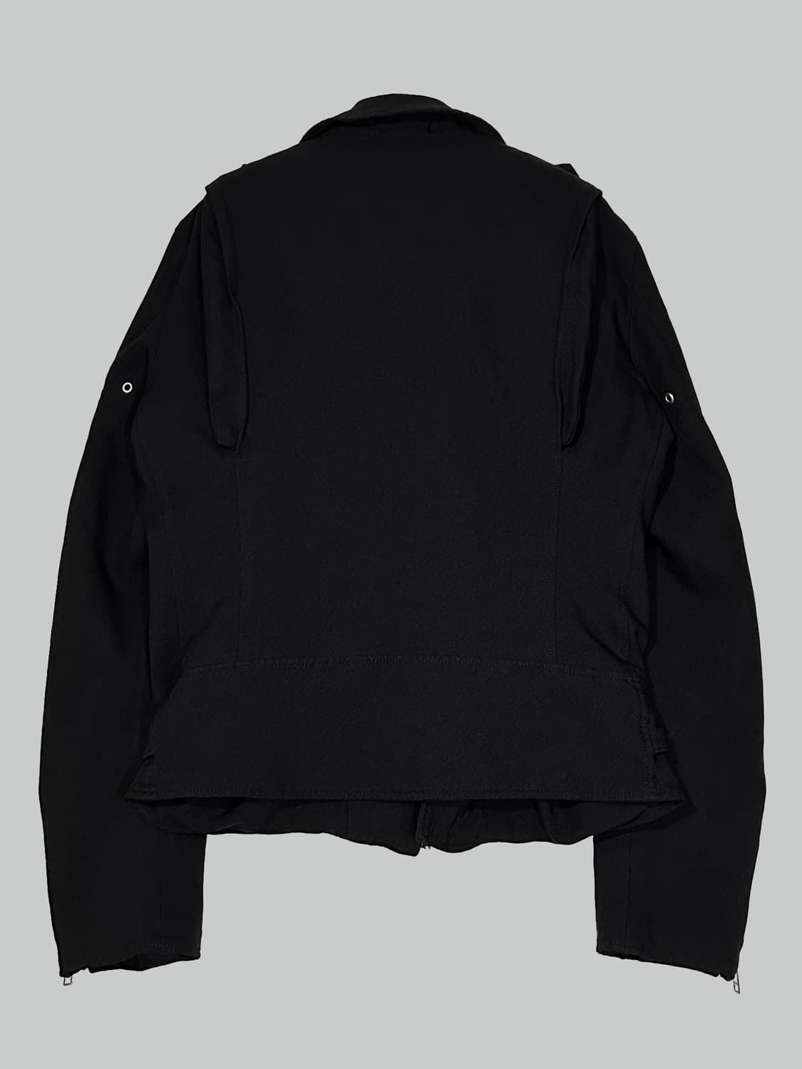 꼼데가르송 블랙 축융 폴리 라이더 자켓 상품이미지3