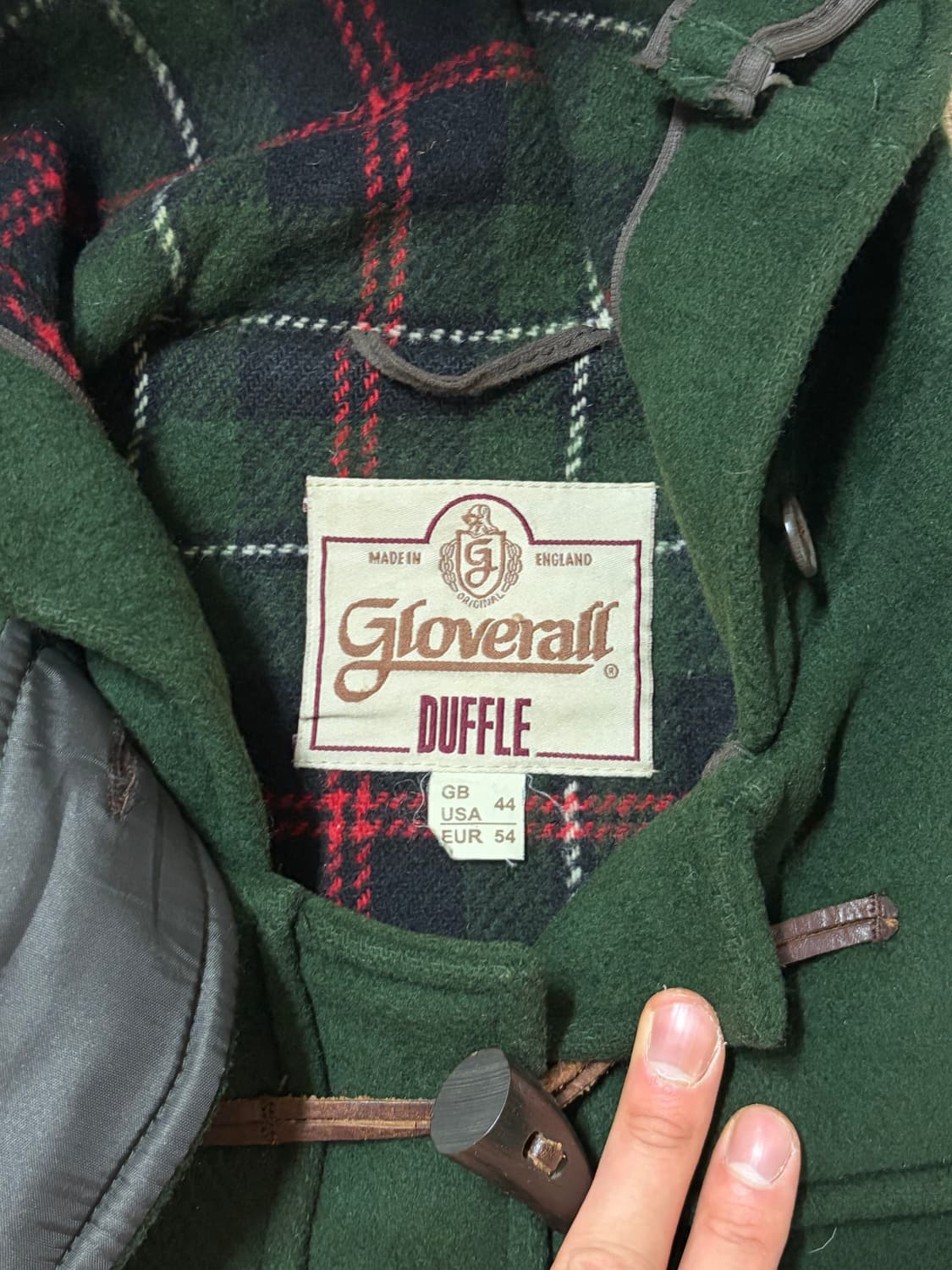 빈티지 글로버올(Gloverall)  더플코트 그린 44사이즈 상품이미지2