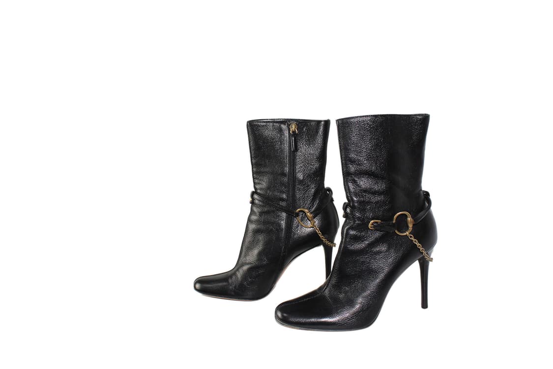 Gucci Horsebit boots 구찌 홀스빗 체인 하네스 앵클 부츠 상품이미지1
