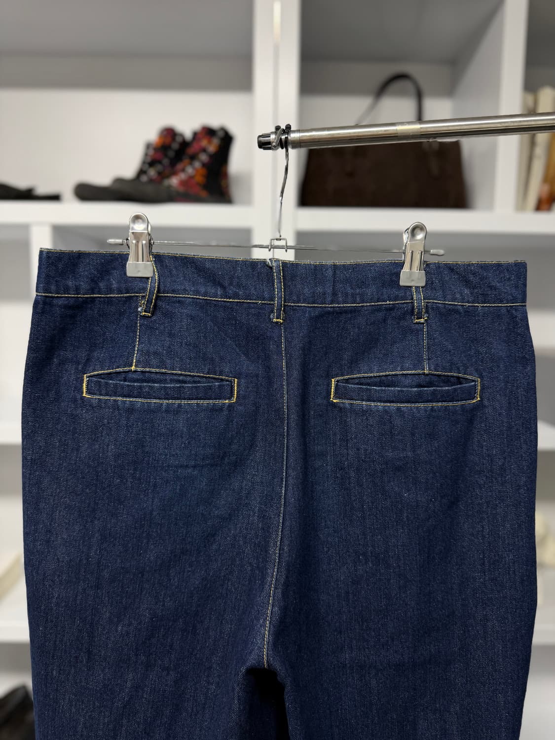 빈티지 원턱 데님 팬츠 상품이미지5