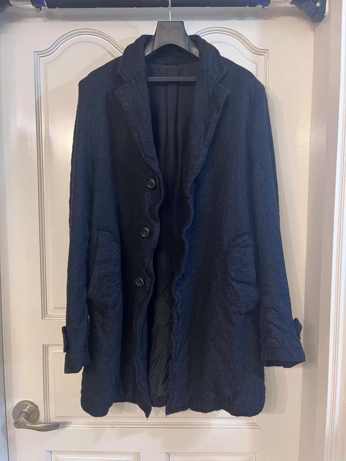 comme des garcons homme 축융 코트 S사이즈 차콜 상품이미지4