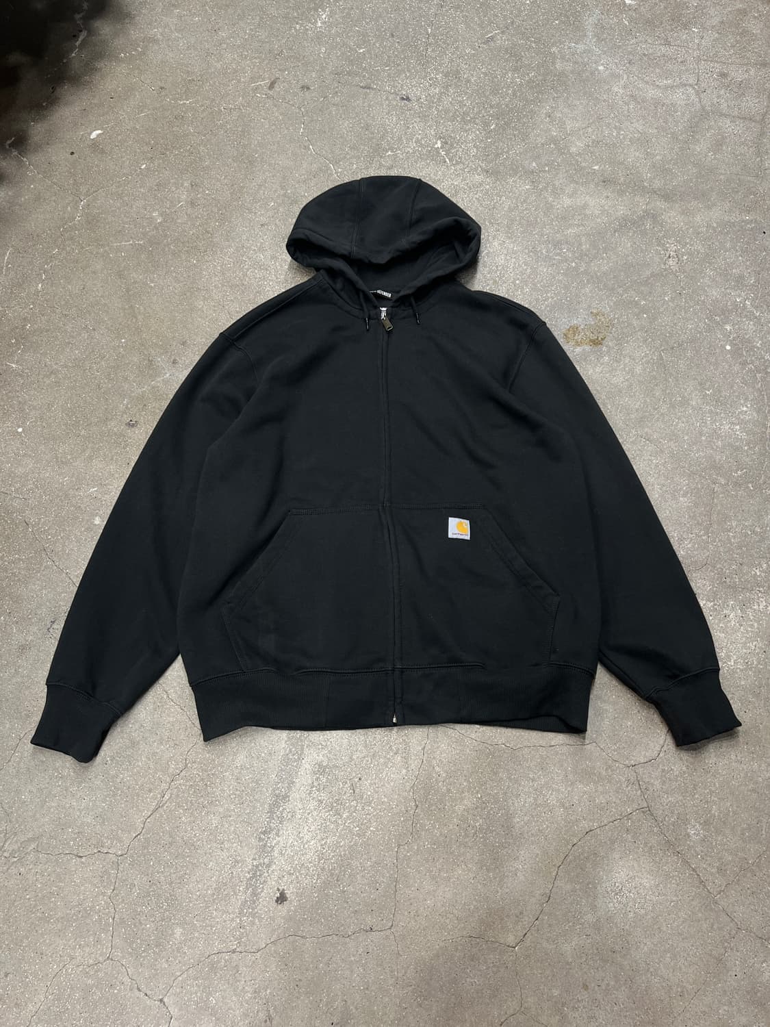 칼하트 레인디펜더 속기모 후드집업 블랙 상품이미지1