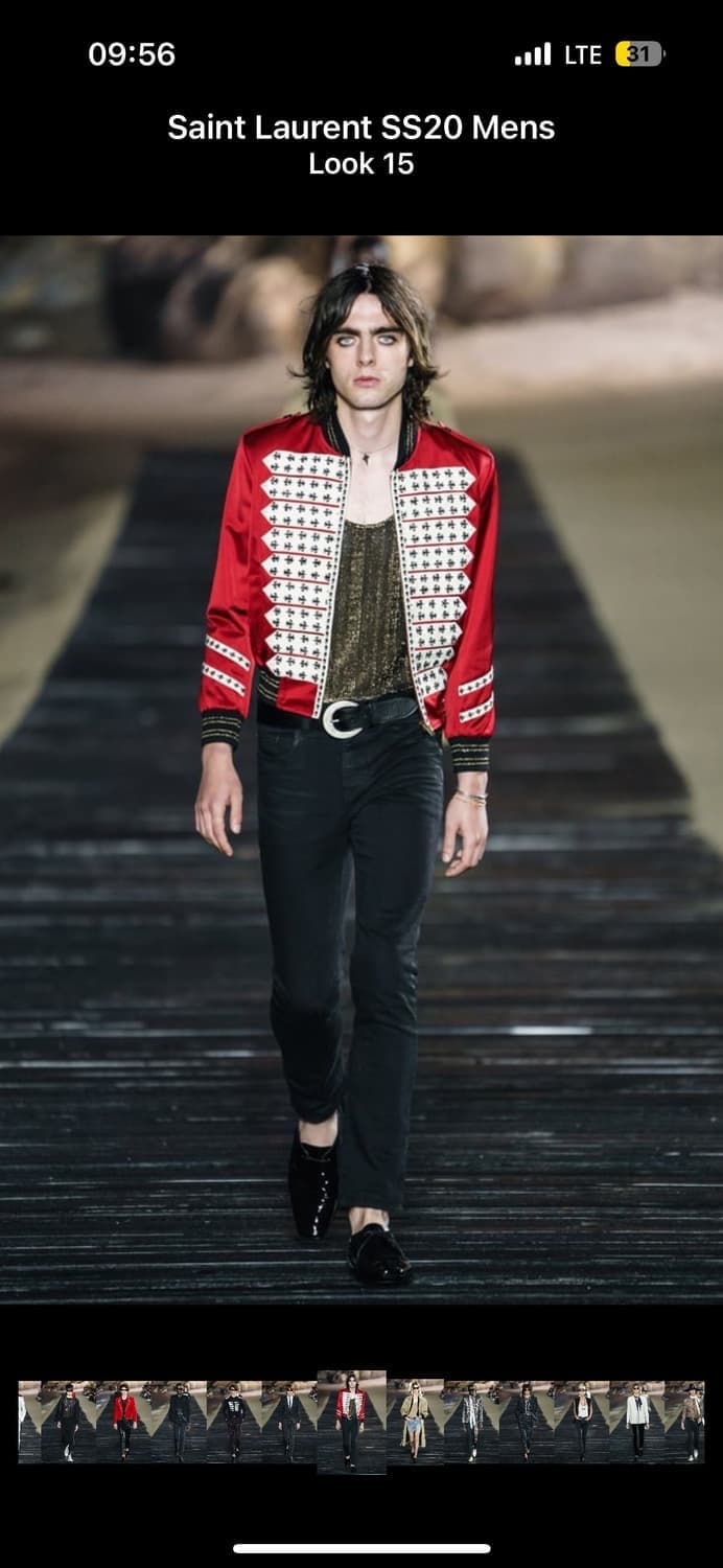 [BTS 지민님 착용] 생로랑 20ss 나폴레옹 봄버 자켓 상품이미지2