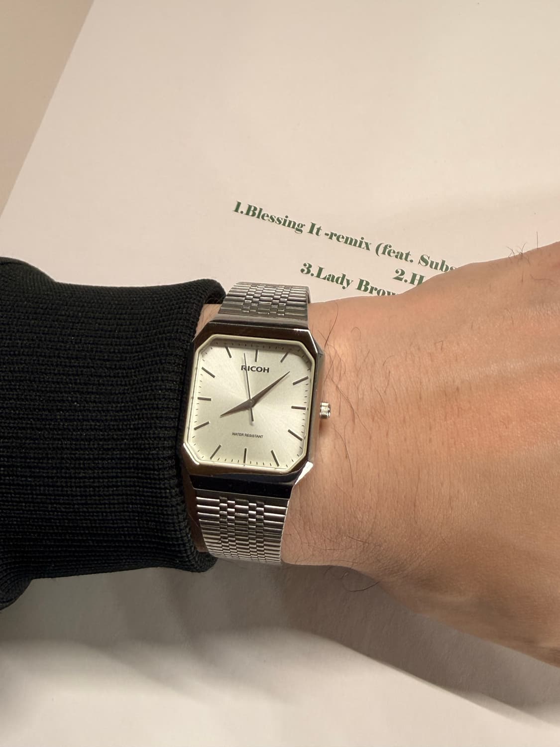 RICOH 80s 빈티지 메탈 워치  상품이미지6
