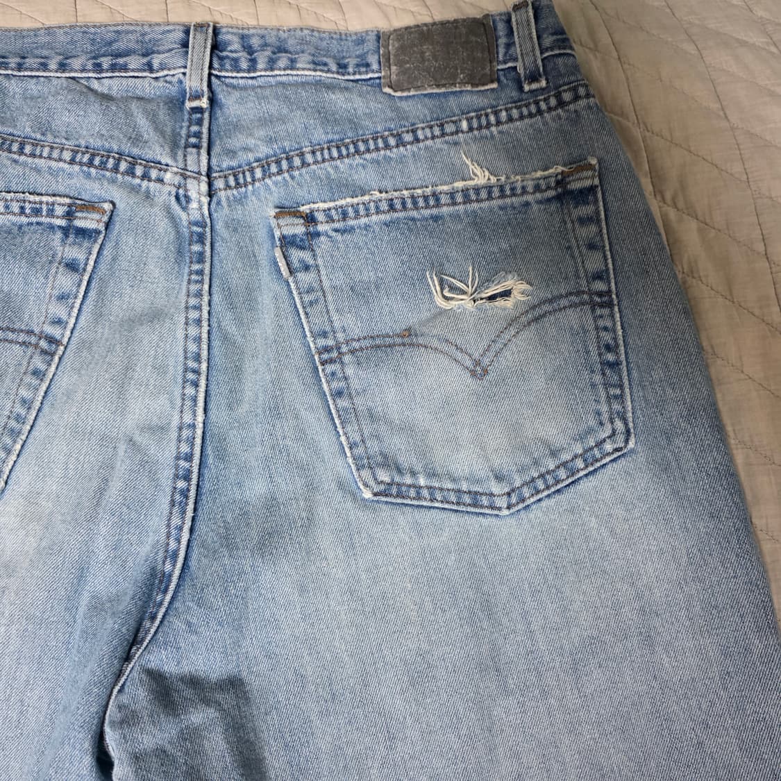 [38X32] 90s 리바이스 실버탭 연청 스트레이트 루즈핏 - 나이스 상품이미지8