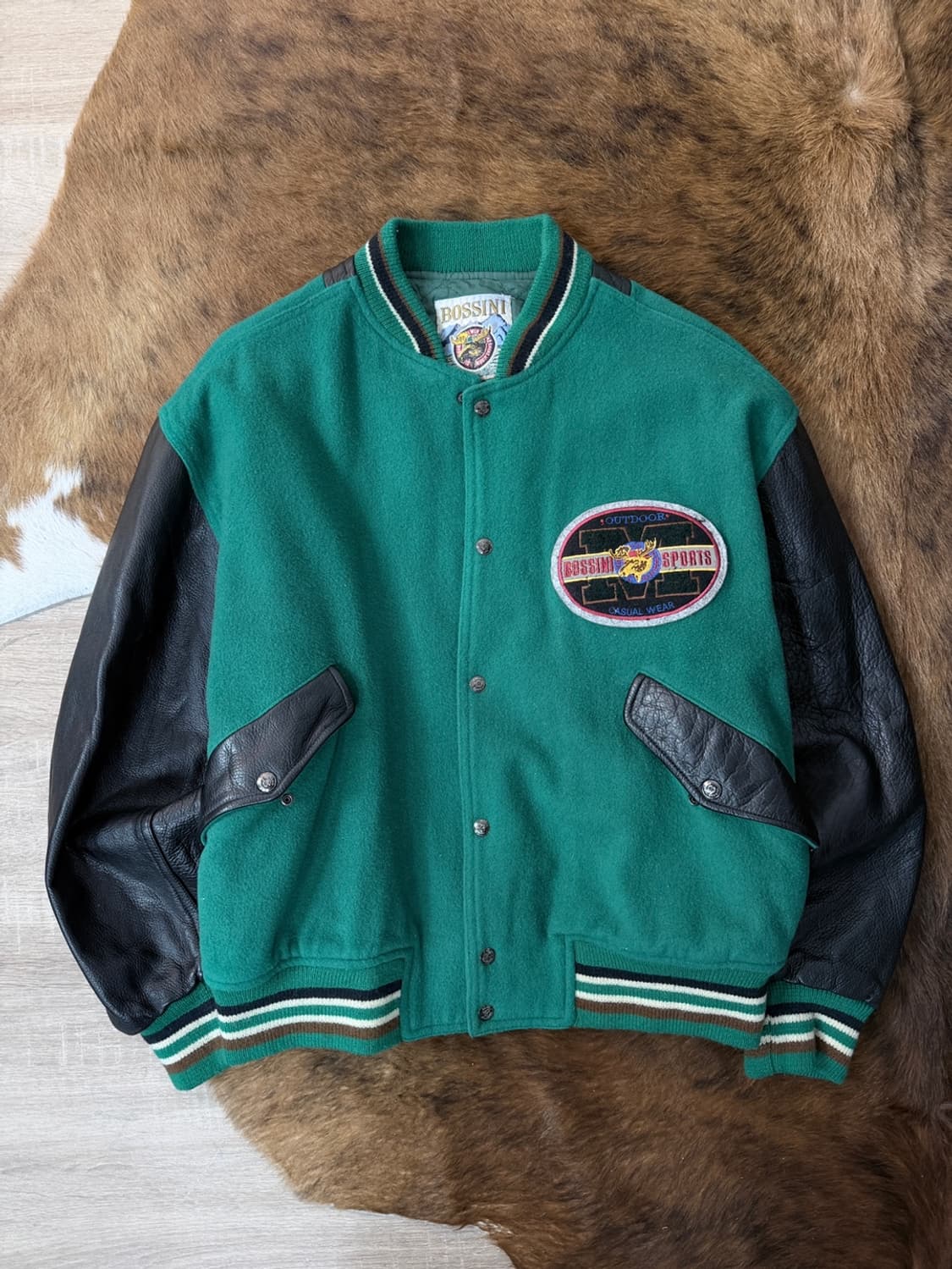 90s 빈티지 Bossini 바시티 자켓 상품이미지1