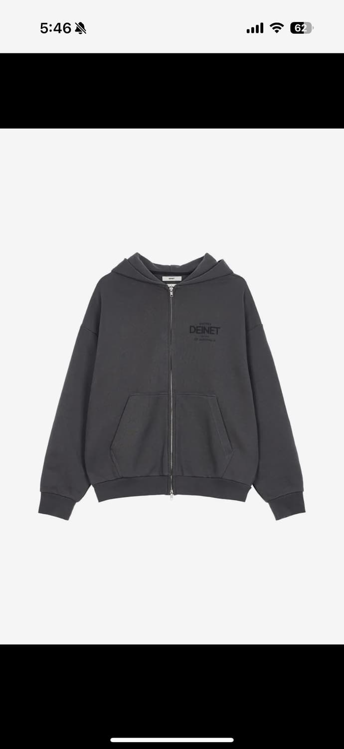 다이닛 후드집업 챠콜 상품이미지1