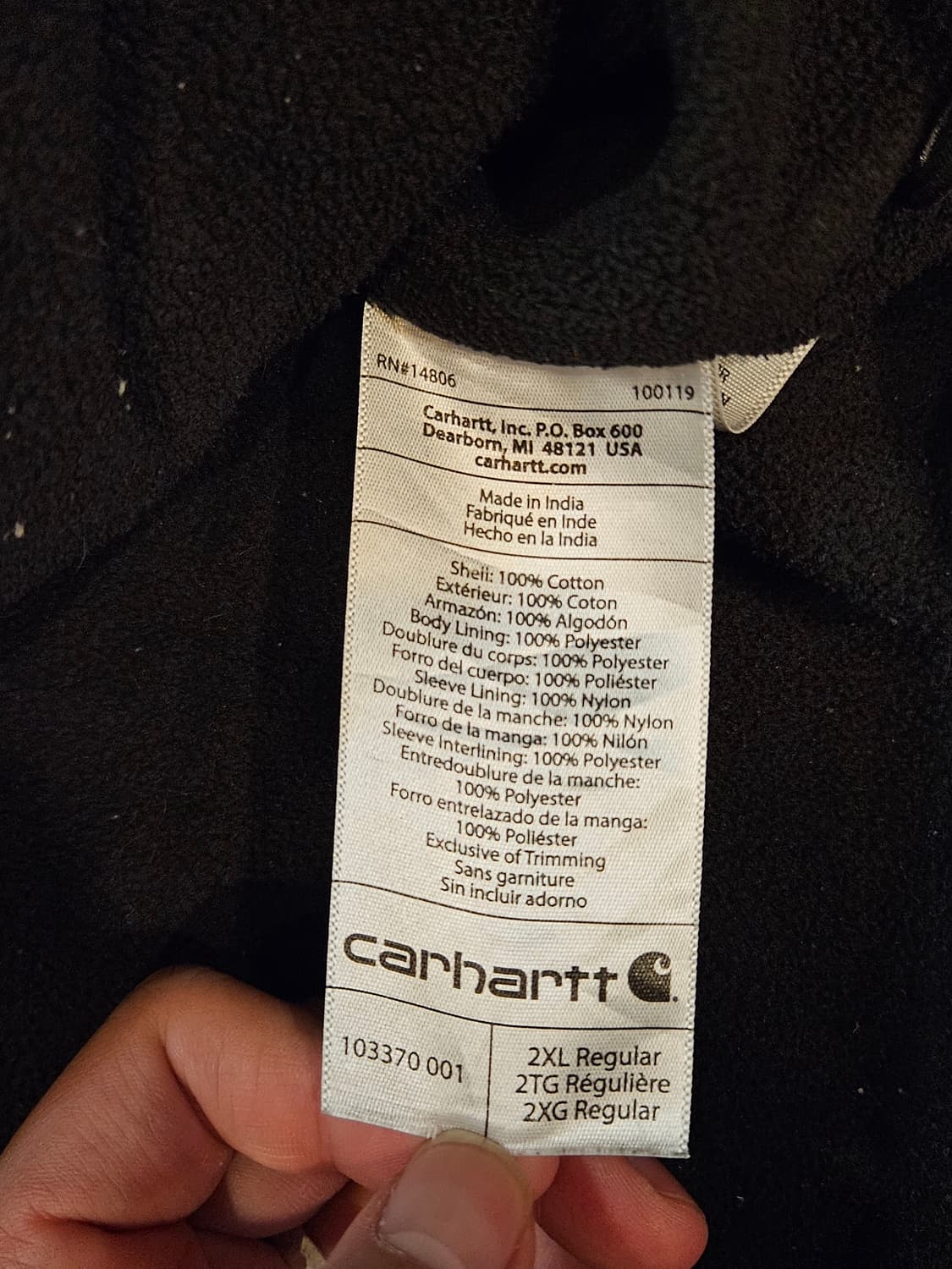 칼하트 풀스윙 워크자켓 상품이미지5