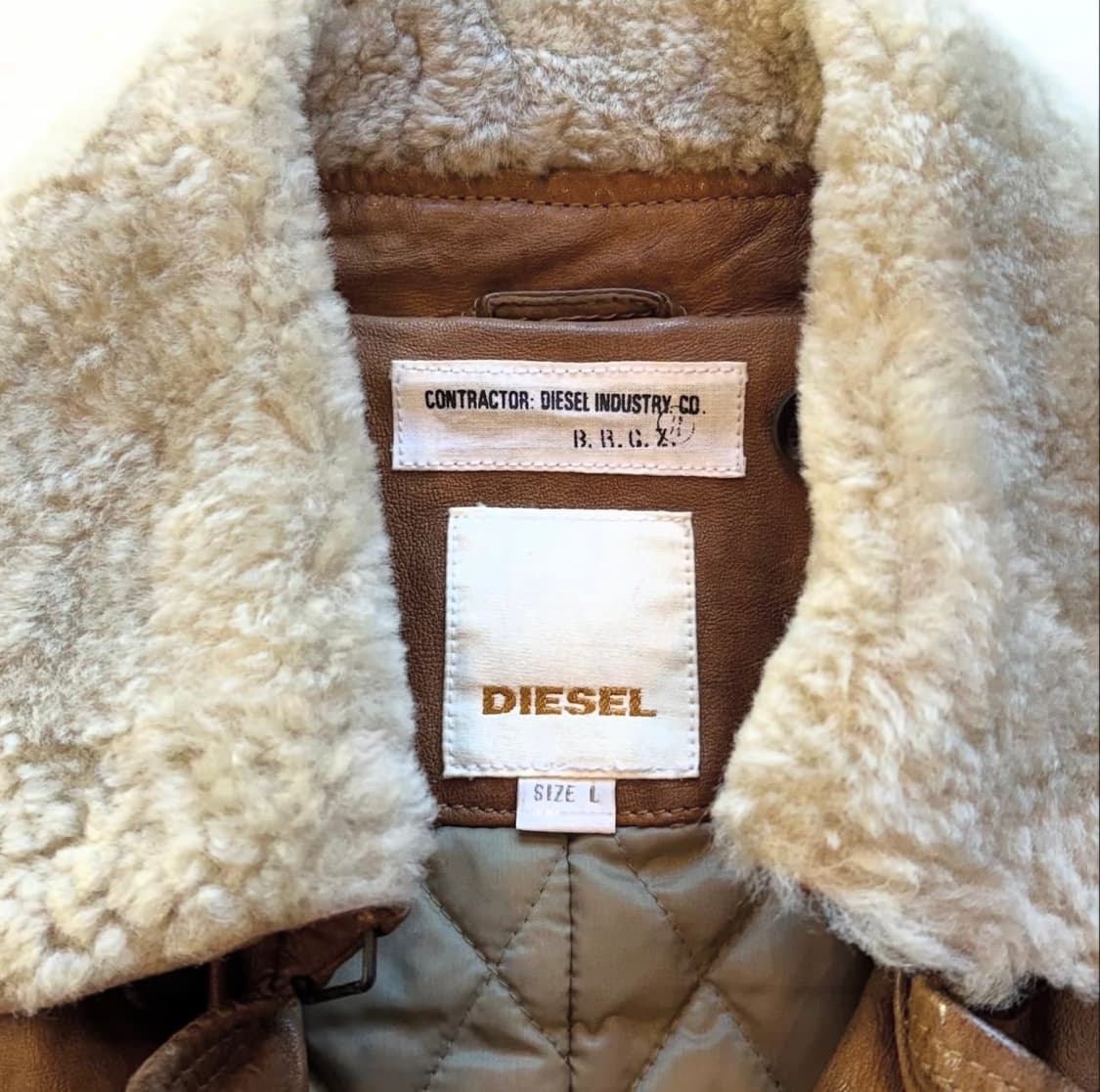 디젤 셰르파 더블 레더자켓 상품이미지8