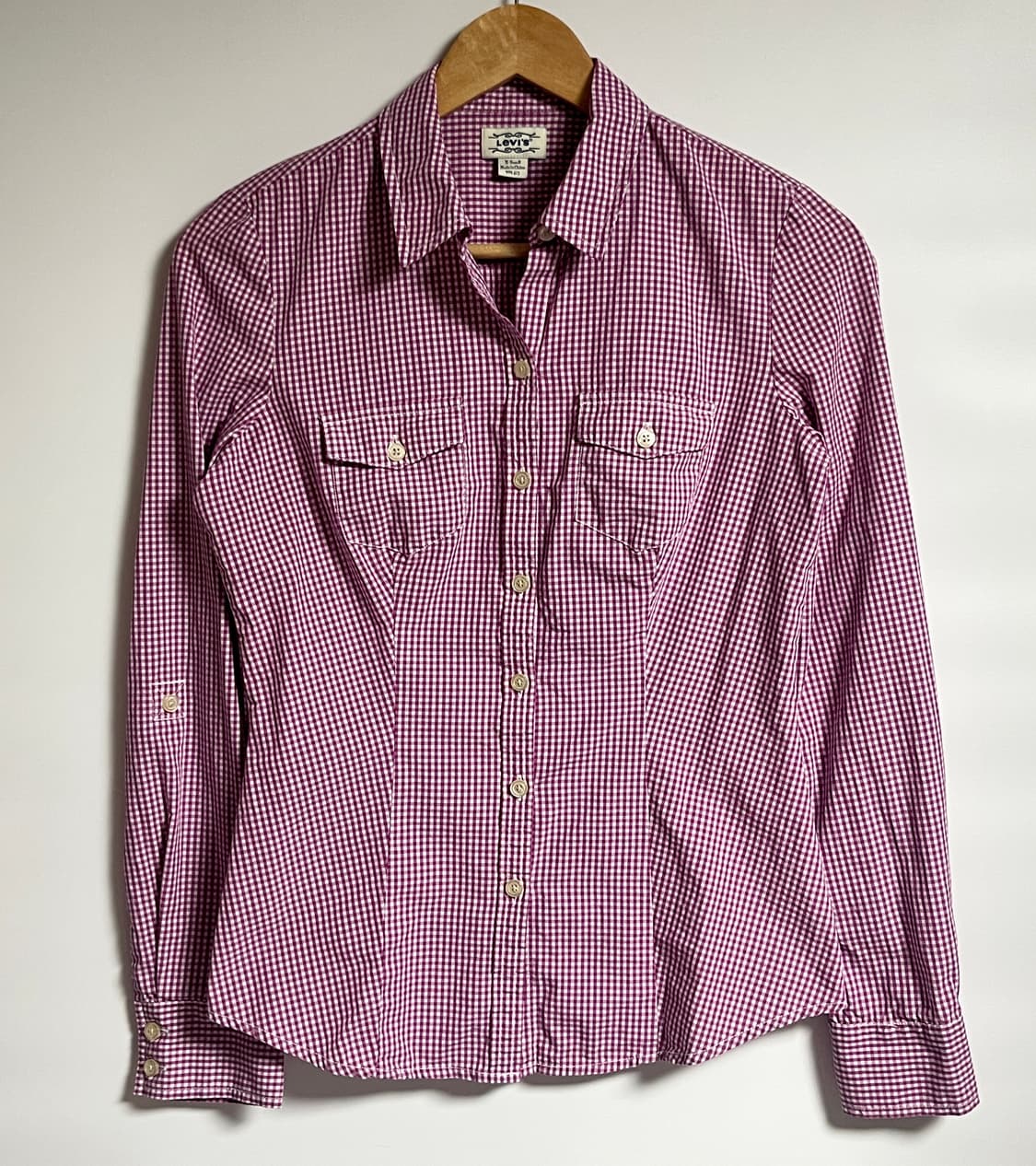 리바이스 공주핏 잔체크 셔츠 남방 XS 상품이미지1