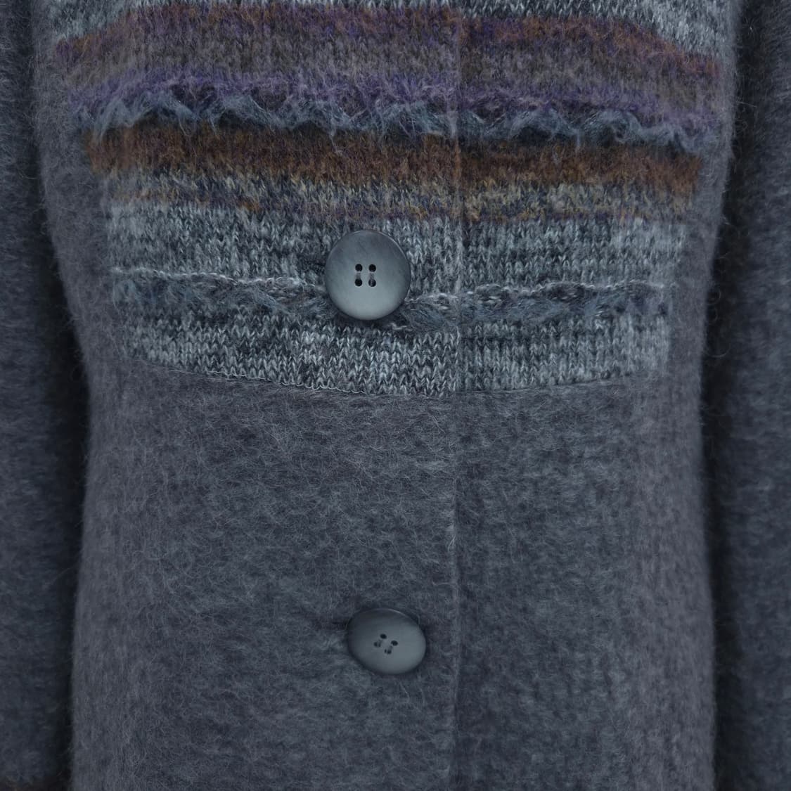 그레이 모헤어 울 코트 상품이미지4