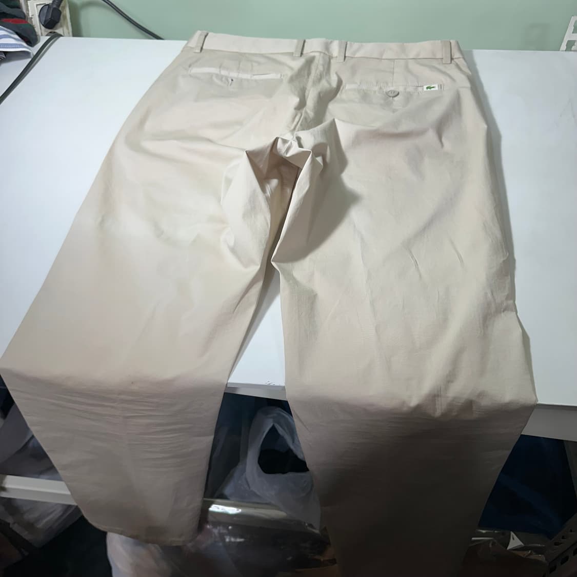 M-L 라코스테 라이트베이지 슬림레귤러핏 써머코튼 치노팬츠 상품이미지7