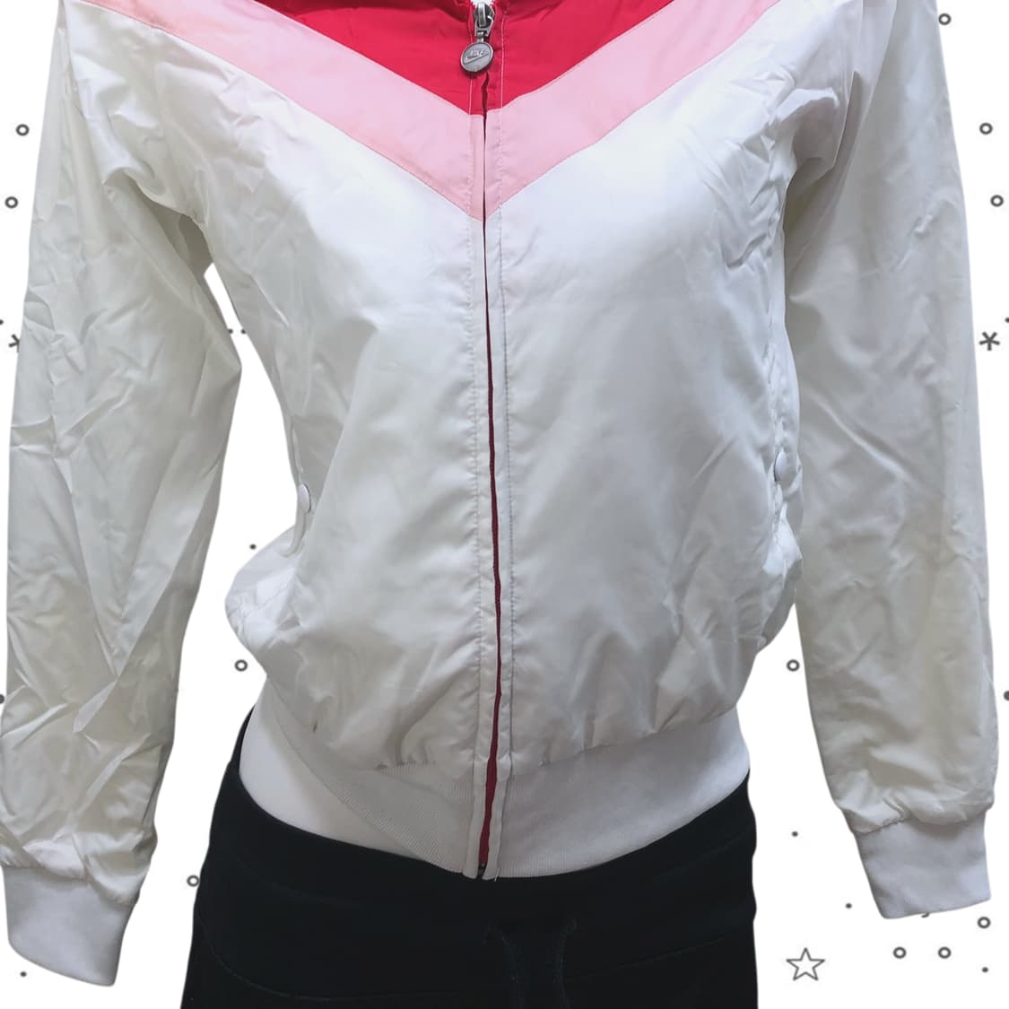 [S] NIKE 나이키 화이트 핑크 바람막이 25 상품이미지3