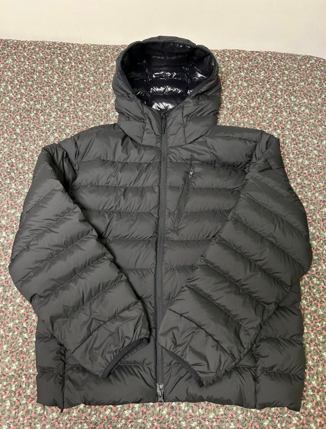 [XL] 무탠다드 시티 레저 후디드 라이트 다운 재킷 블랙 상품이미지1