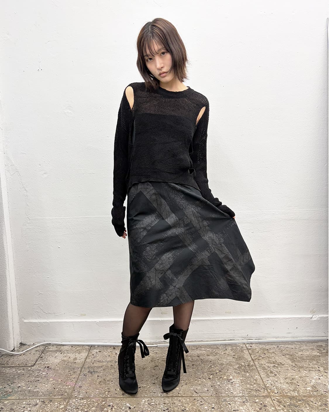 빈티지 컷아웃 니트 상품이미지6