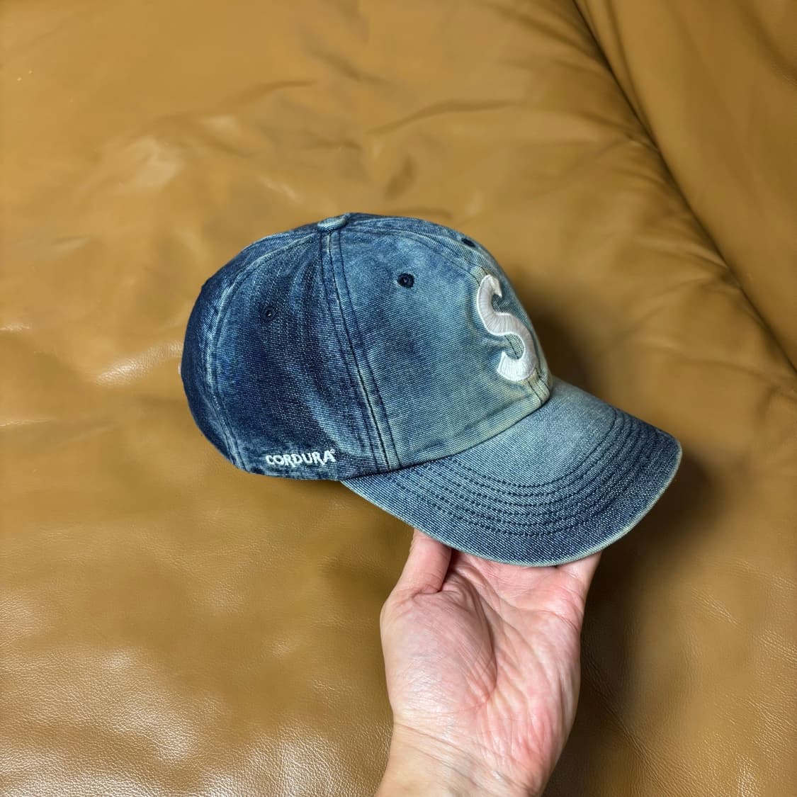 Supreme 슈프림 워시드 데님 S로고 6패널 볼캡 모자 (Denim) 상품이미지3